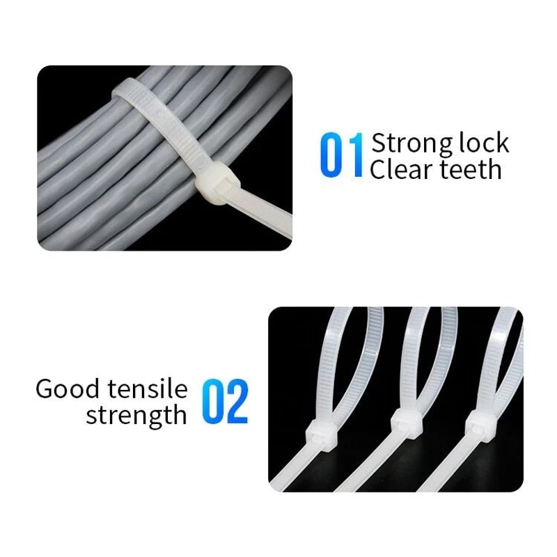 Heavy Duty Cable Ties Zip Ties UVResistant Wrap Wire Ties For Industrial Use 1