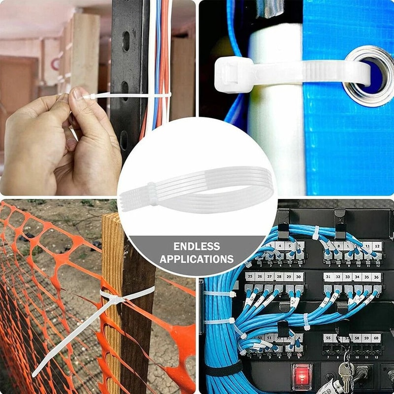 Heavy Duty Cable Ties Zip Ties UVResistant Wrap Wire Ties For Industrial Use 3