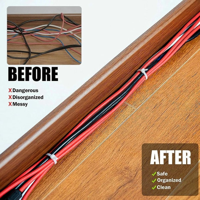 Heavy Duty Cable Ties Zip Ties UVResistant Wrap Wire Ties For Industrial Use 4