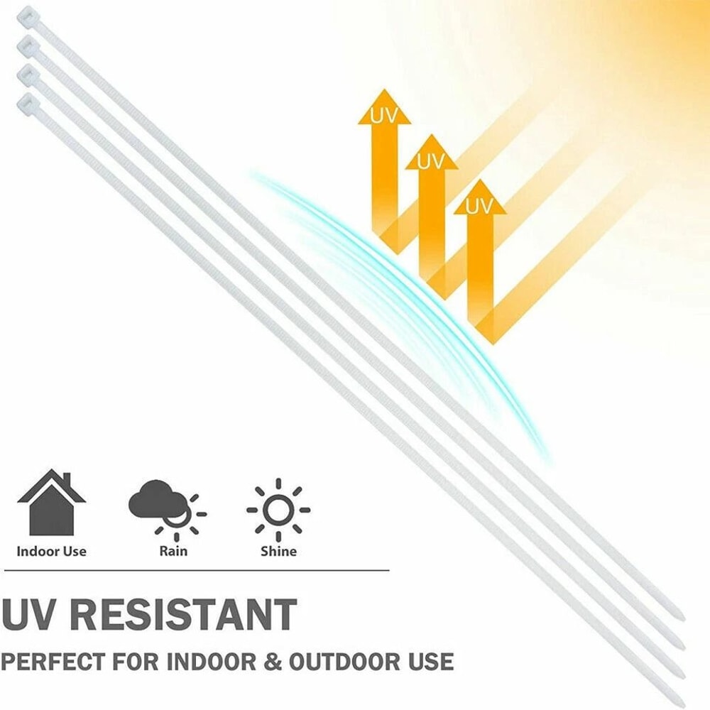 Heavy Duty Cable Ties Zip Ties UVResistant Wrap Wire Ties For Industrial Use 9