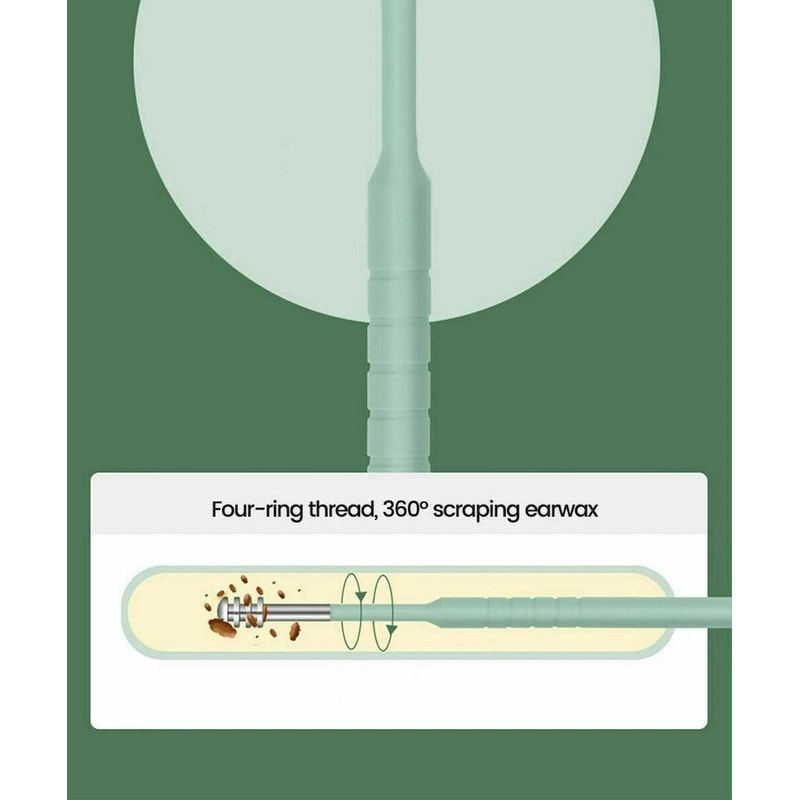 Ear Wax Removal Spiral Tool Set Stainless Steel Ear Pick Cleaner Kit With Portable Storage For Saf 13