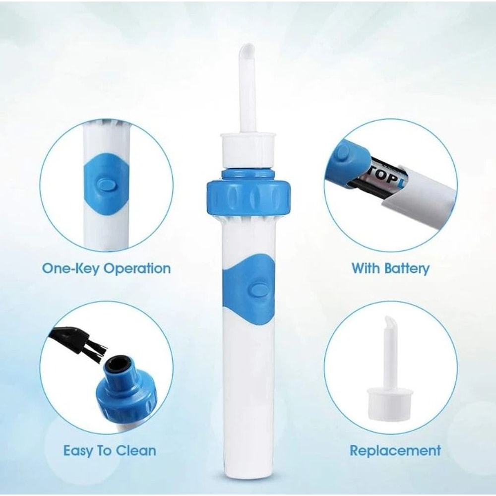Cordless Electric Ear Wax Cleaner With Vacuum Vibration Safe Painless Ear Care 7