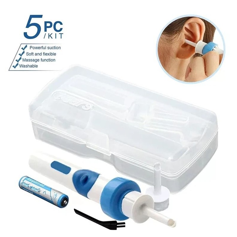 Cordless Electric Ear Wax Cleaner With Vacuum Vibration Safe Painless Ear Care 9