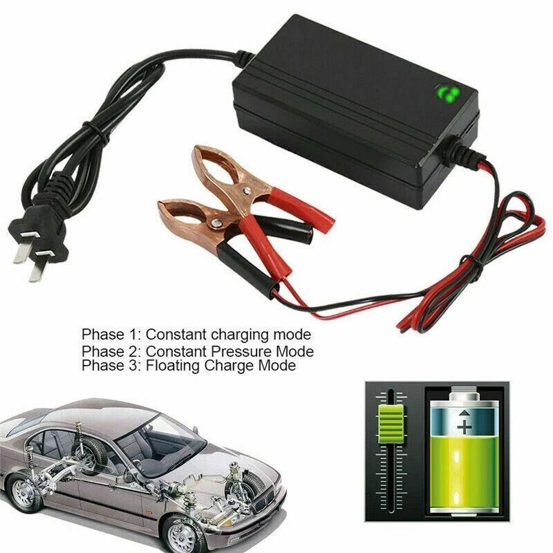 Portable Car Battery Charger Maintainer Universal For Trucks Boats Motorcycles More 1