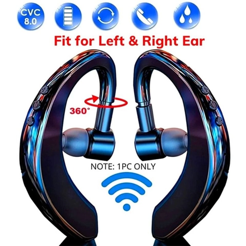 Wireless Bluetooth Earpiece Headset For Drivers Trucker Earbuds With Noise Cancelling Technology 2