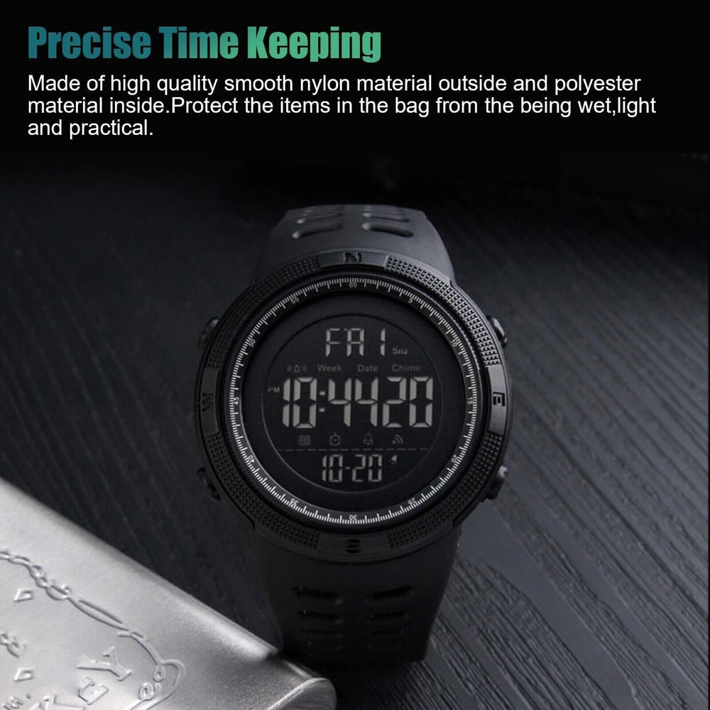 Men Digital Military Sport Watch Waterproof Analog LED Backlight 3