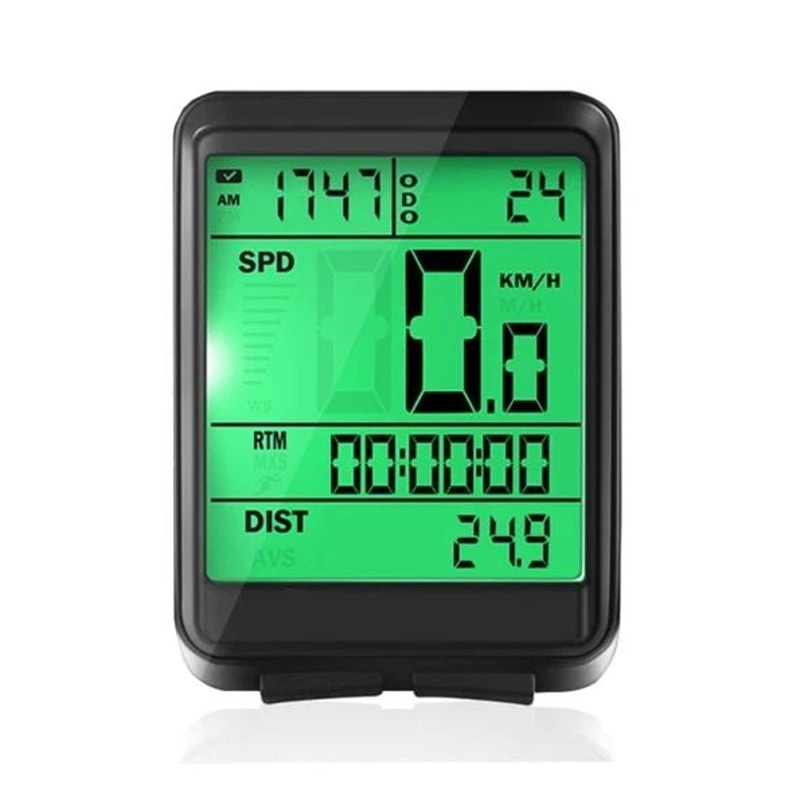Wireless LCD Bike Speedometer Waterproof Digital Odometer 17