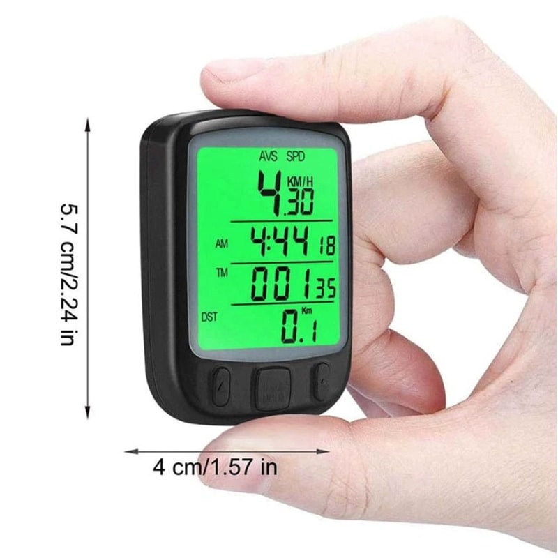 Wireless LCD Bike Speedometer Waterproof Digital Odometer 4