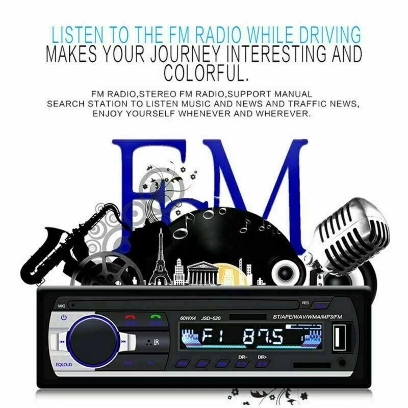 Bluetooth Car FM Radio InDash Receiver With USB And SD Input 2