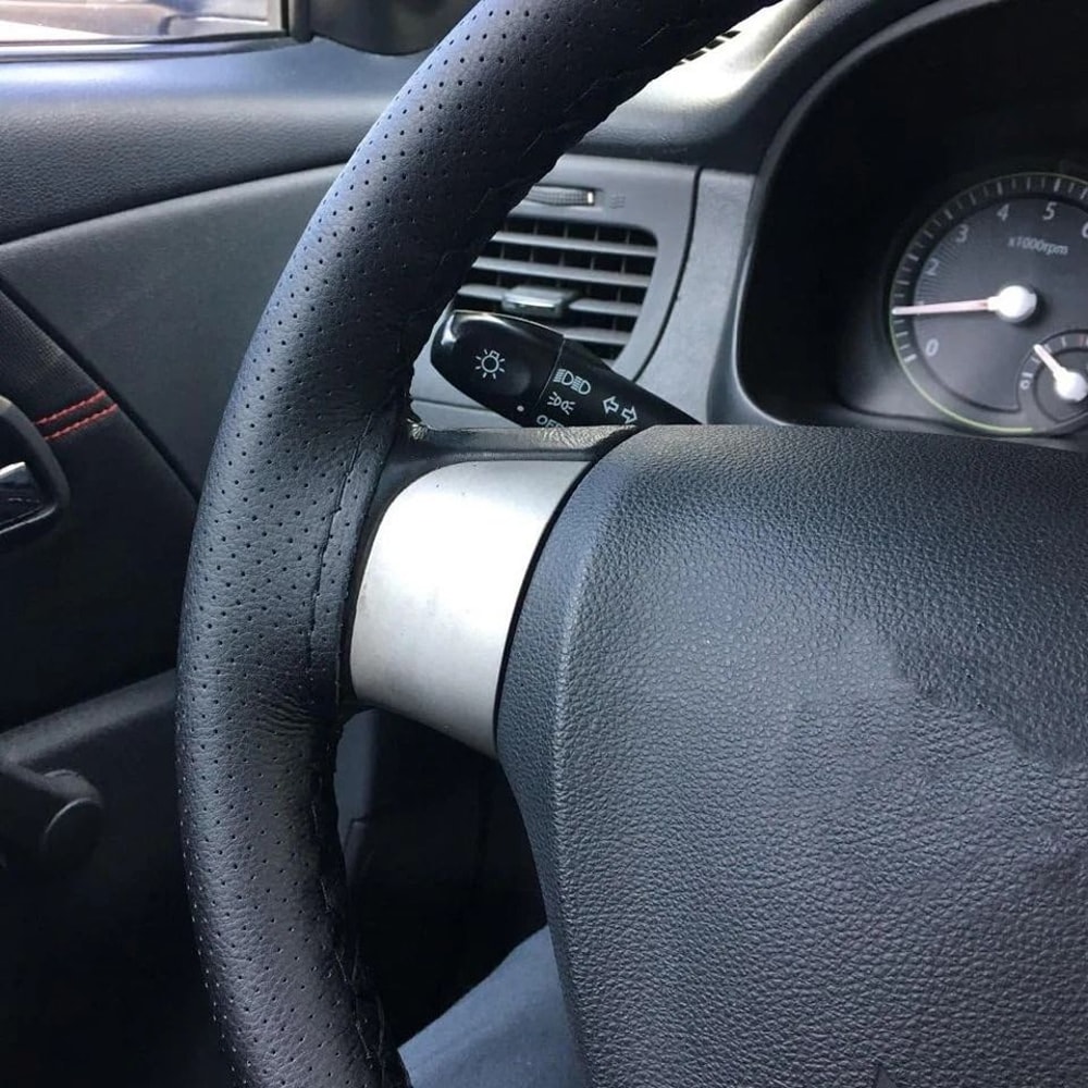 Genuine Leather DIY Car Steering Wheel Cover Antislip 1