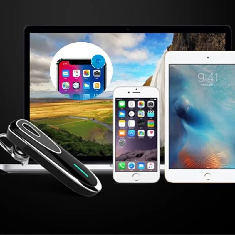 Bluetooth Wireless Earpiece Headset Noise Cancelling Earbuds For Truckers Drivers 6