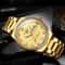 Waterproof Gold Mens Watch Classic Stainless Steel Analog Business Gift 2