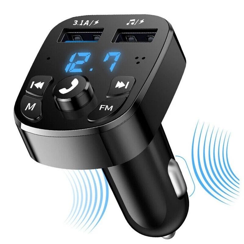 Wireless Car Bluetooth FM Transmitter With USB Charger Handsfree Call Function 9
