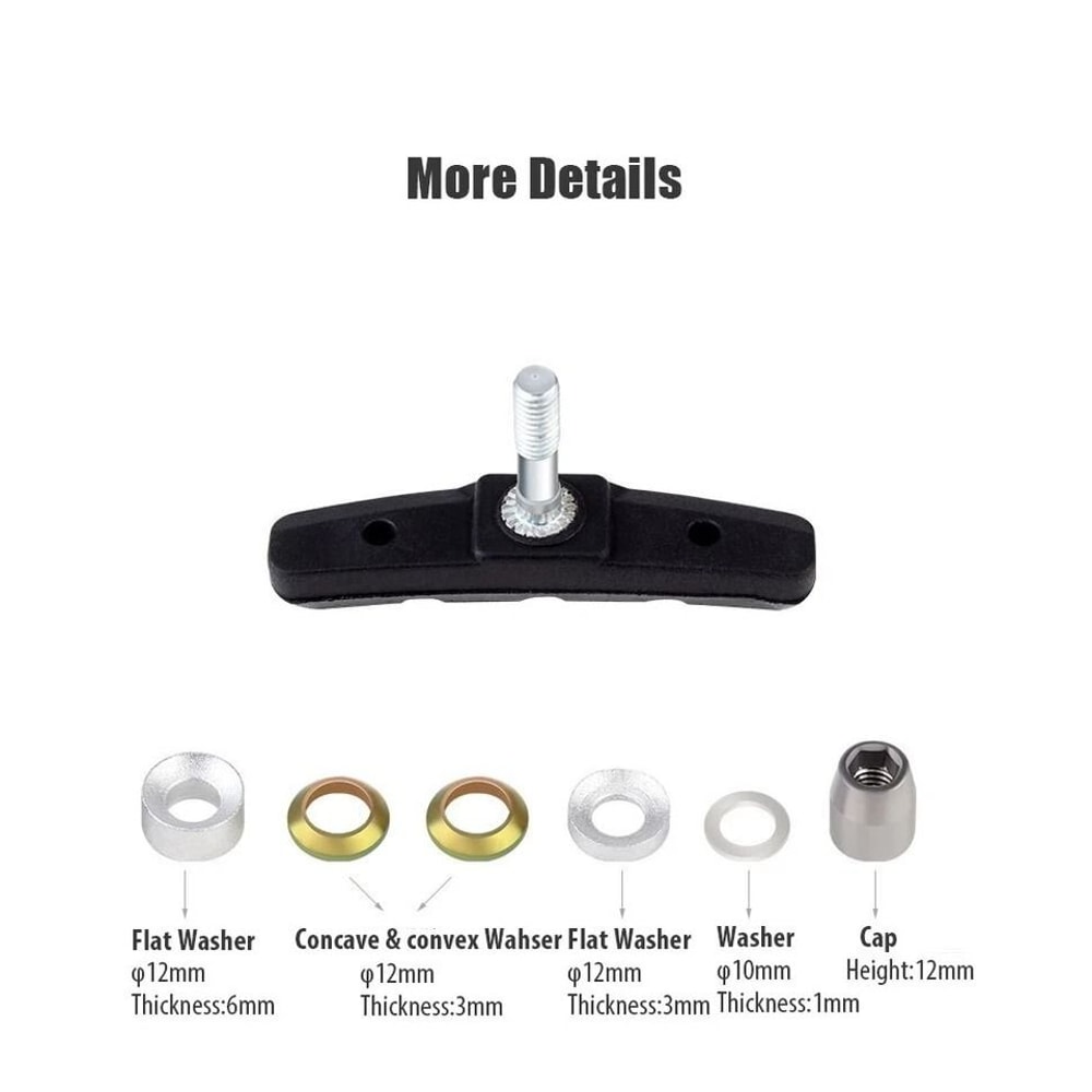 High Grade Cycling Bicycle V Brake Pads Shoes 2