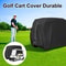 Waterproof Golf Cart Cover For Club Car With Zipper Elastic Hem 5