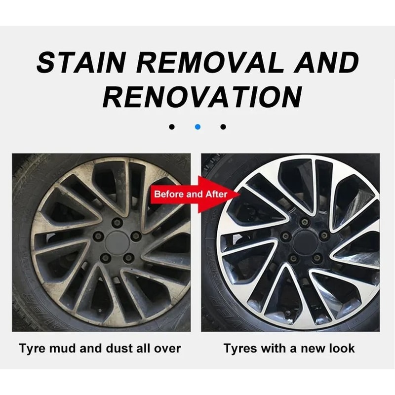 Car Alloy Wheel Cleaning Brush Tool Soft Bristle Tire Wheel Cleaner For Quick Effective Tire Was