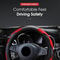 Leather Car Steering Wheel Cover With AntiSlip Grip Carbon Fiber 4
