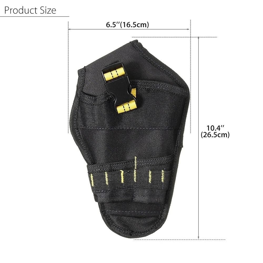 Heavy Duty Drill Holster Tool Belt Pouch Premium Drill Tool Waist Bag With Bit Holder And Hanging 2