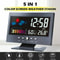 LED Digital Alarm Clock With Snooze Calendar Thermometer Hygrometer Weather Display 6