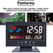 LED Digital Alarm Clock With Snooze Calendar Thermometer Hygrometer Weather Display 9