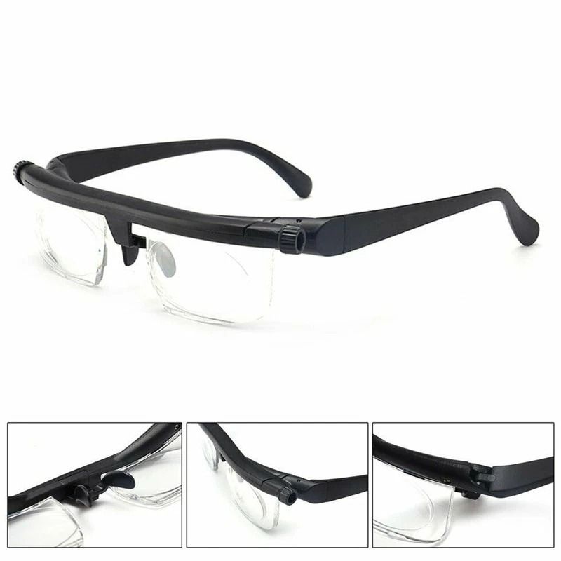 Adjustable Focus Glasses For Reading And Distance Vision Dial Control Eyeglasses For Clear Sight 6