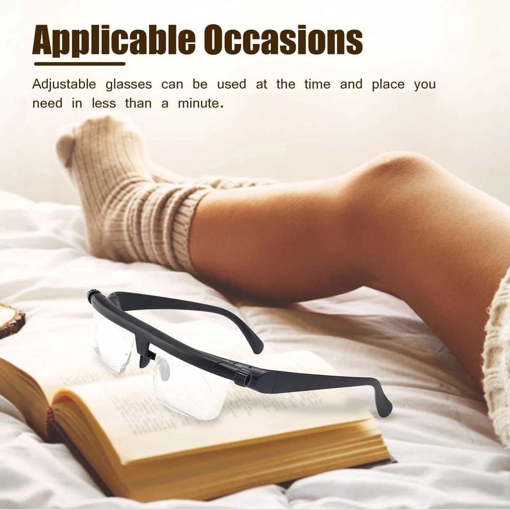 Adjustable Focus Glasses For Reading And Distance Vision Dial Control Eyeglasses For Clear Sight 9