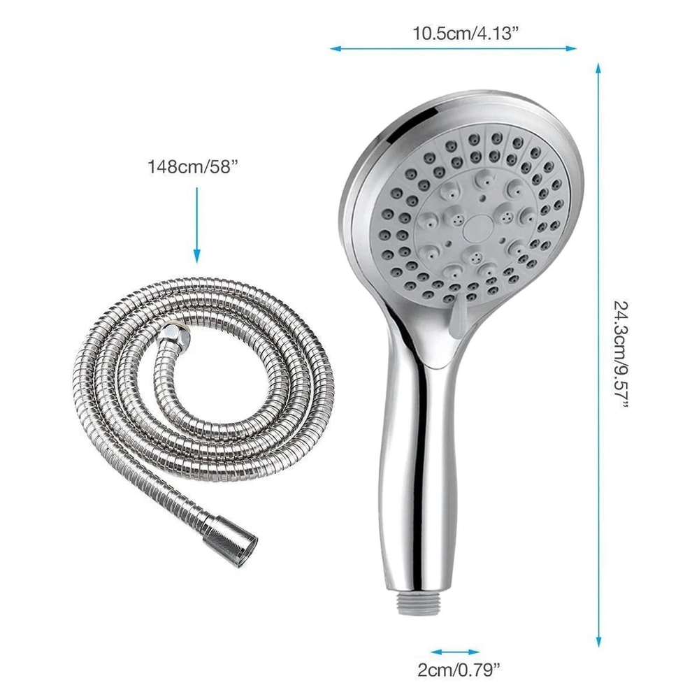 High Pressure Handheld Shower Head Powerful Spray For All Your Showering Needs 7