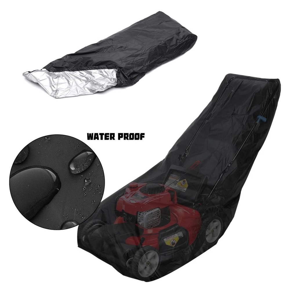 Heavy Duty Waterproof Lawn Mower Cover Universal UV Protector For Push Mowers 6