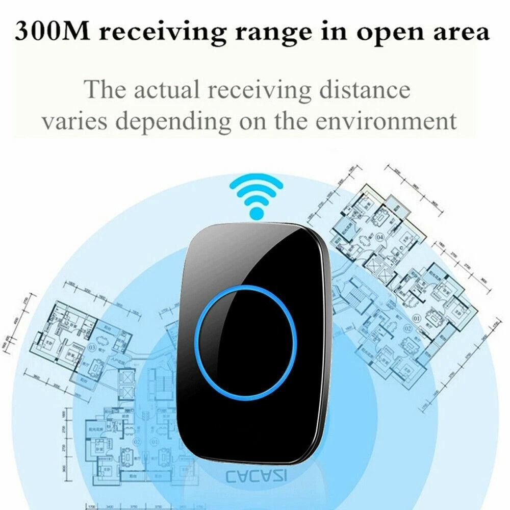 Wireless Doorbell Chime Kit Waterproof Adjustable Volume 1