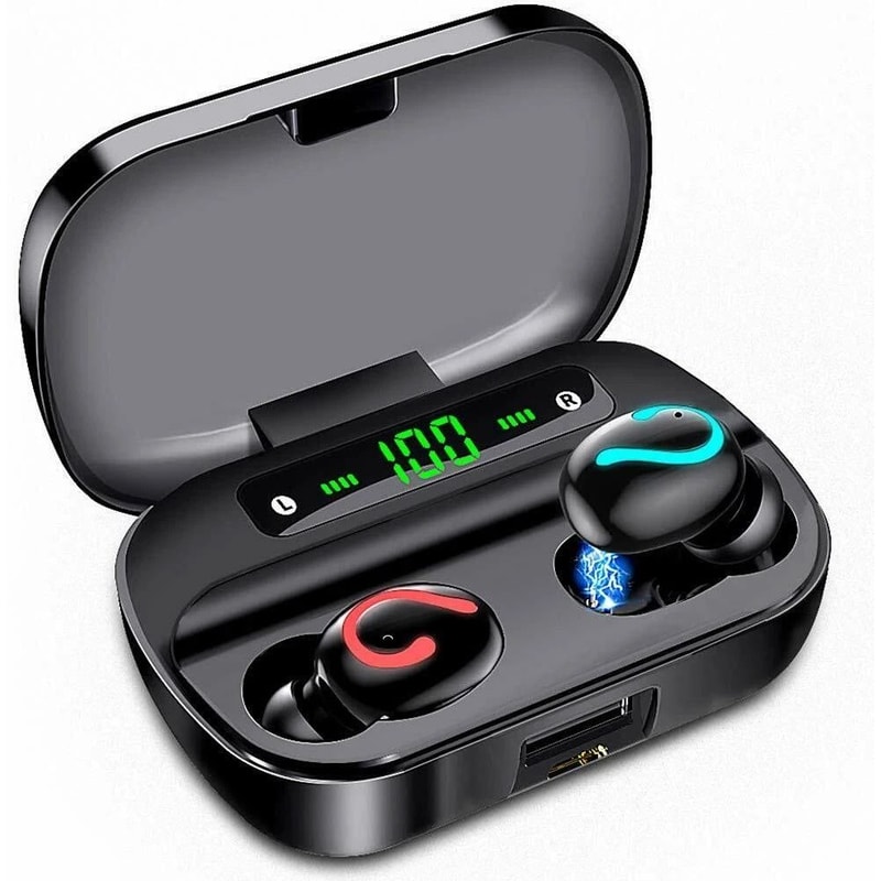 Bluetooth Wireless Earbuds Mini TWS Stereo Headphones Waterproof HiFi Sound 0