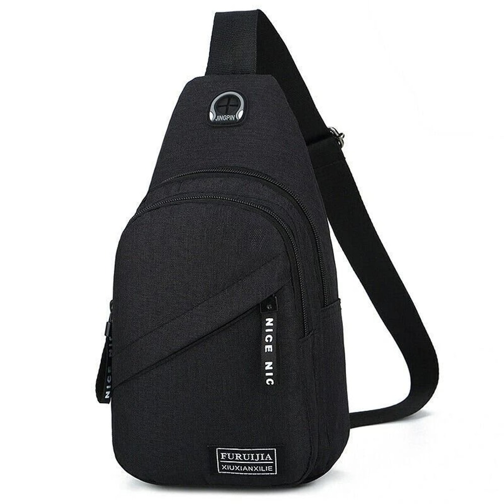 Men Women Sling Bag Chest Fanny Packs Cross Body Travel Sports Shoulder Backpack 2