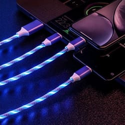 led fast charging cable adapter