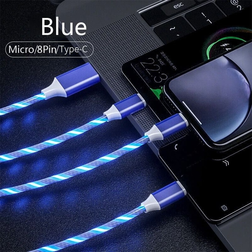 LED Fast Charging Cable Adapter 5