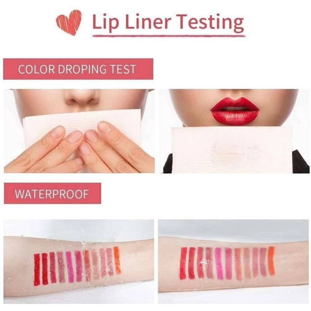 Women Waterproof Matte Lipstick Set With LongLasting Lip Liner And Lip Pen 1