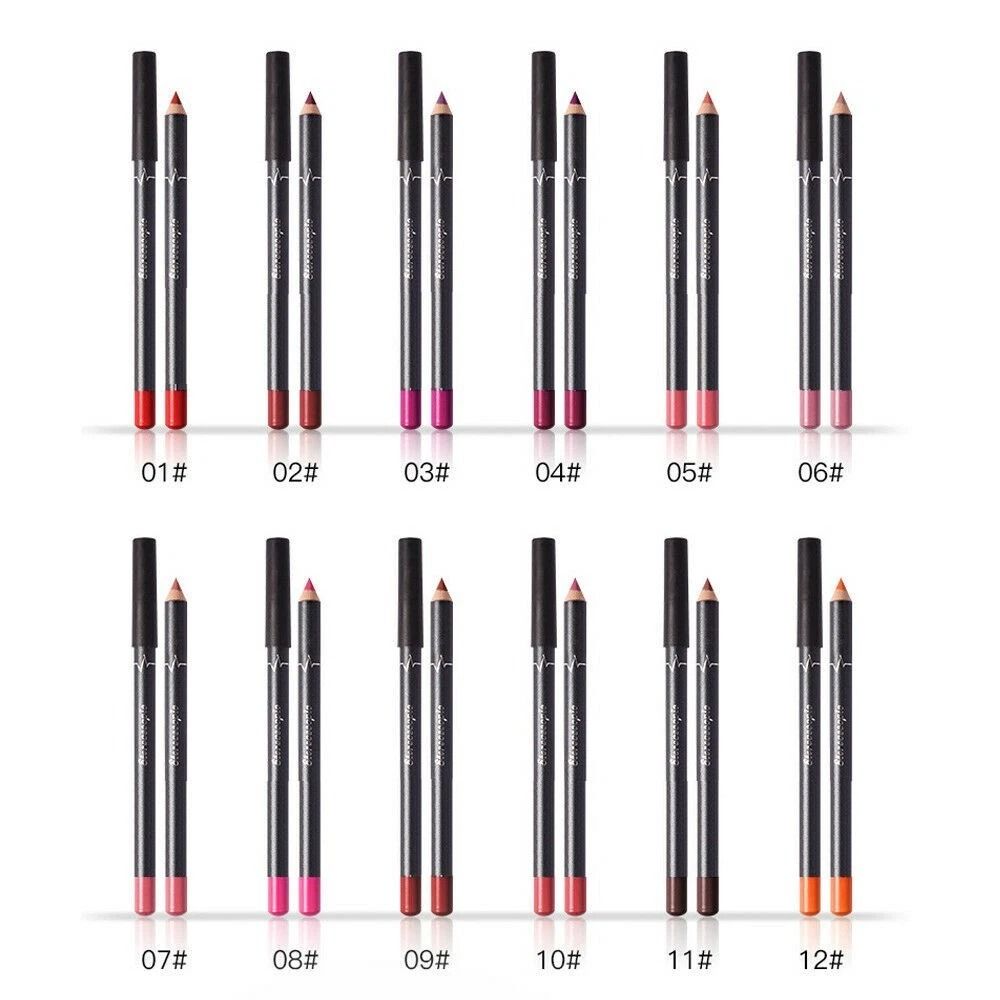 Women Waterproof Matte Lipstick Set With LongLasting Lip Liner And Lip Pen 4