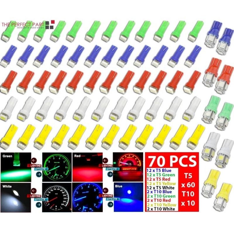 LED Speedometer Instrument Gauge Cluster Dash Light Bulbs For Car Dashboard 12