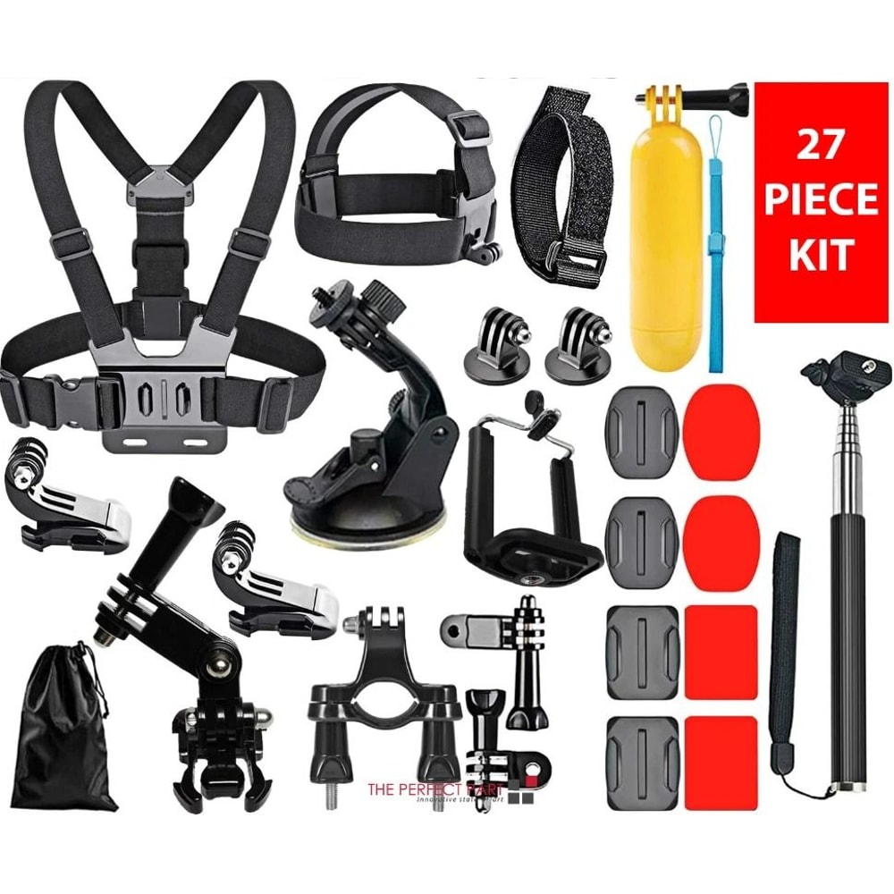 Action Camera Accessories Kit Mount Bundle 12