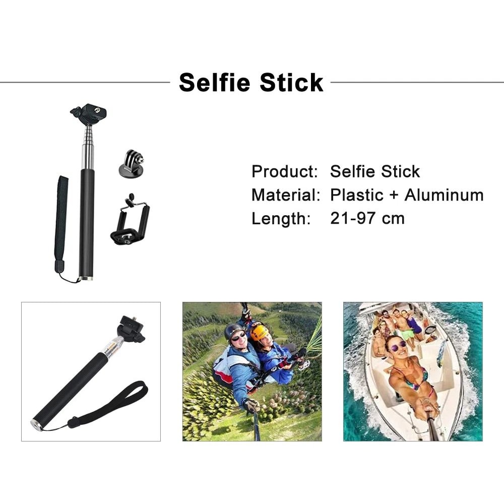 Action Camera Accessories Kit Mount Bundle 1