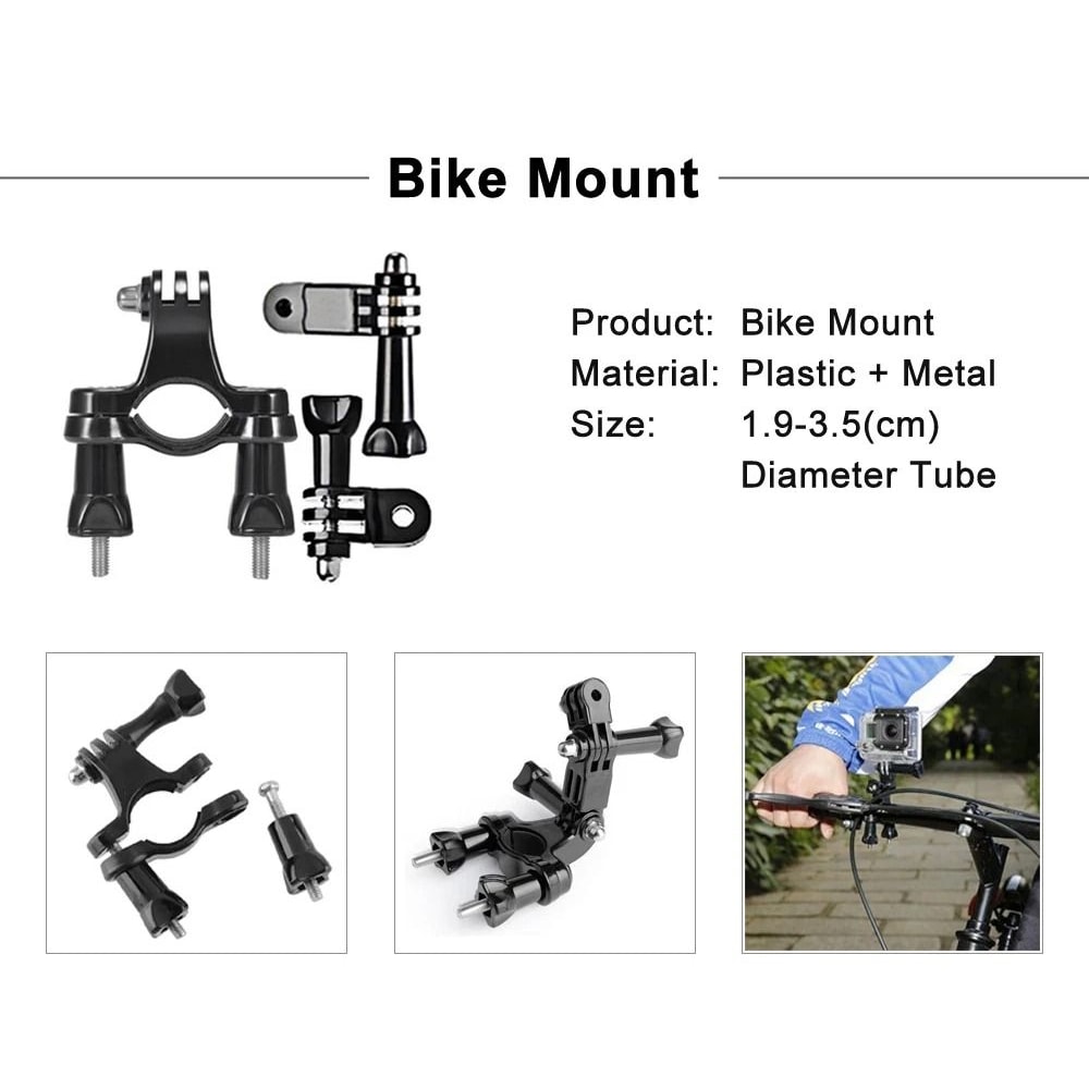 Action Camera Accessories Kit Mount Bundle 2