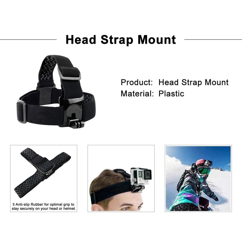 Action Camera Accessories Kit Mount Bundle 5