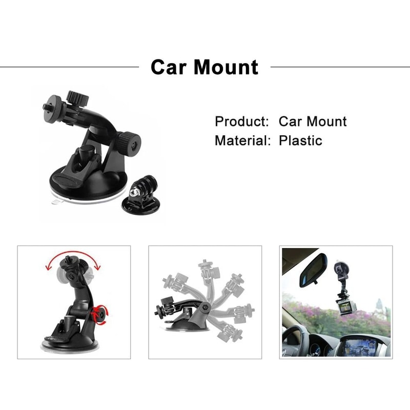 Action Camera Accessories Kit Mount Bundle 7