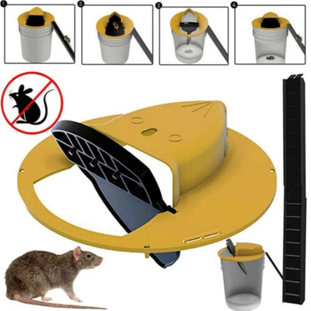 Flip Slide Mouse Trap Bucket Catcher Efficient Humane And Easy To Use 11