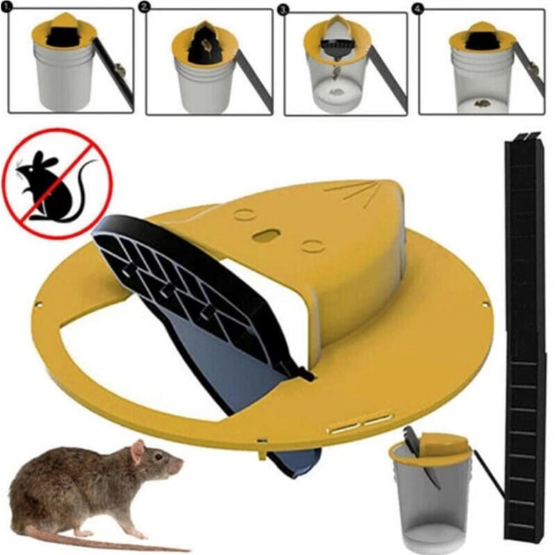 Flip Slide Mouse Trap Bucket Catcher Efficient Humane And Easy To Use 11