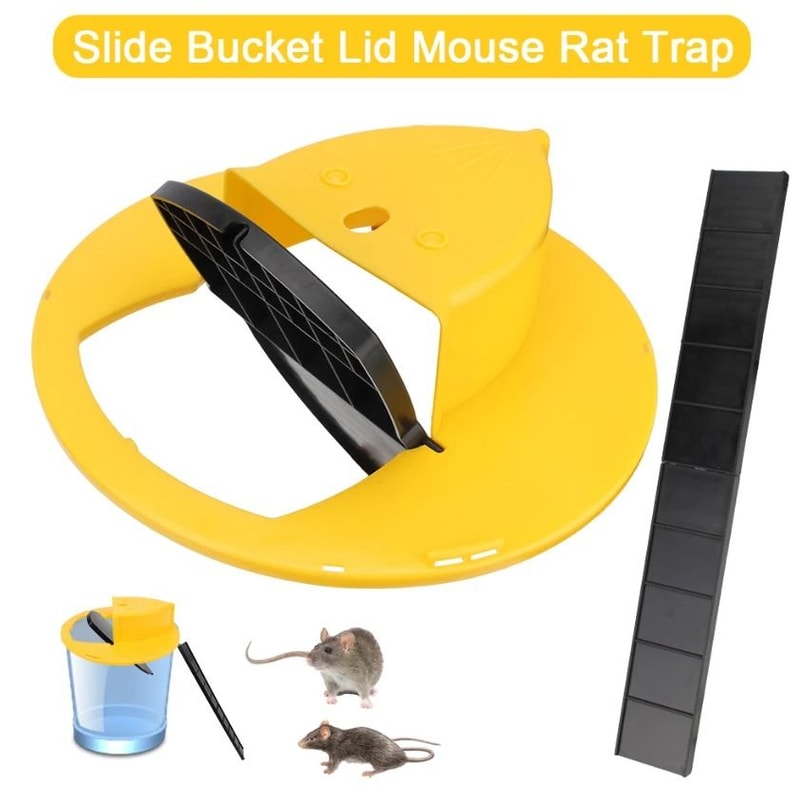 Flip Slide Mouse Trap Bucket Catcher Efficient Humane And Easy To Use 5