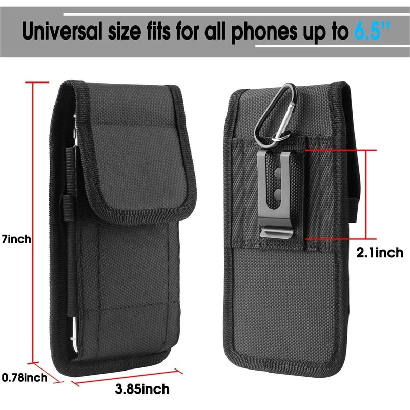 Vertical Cell Phone Holster Wallet Case With Belt Clip Durable Secure 5