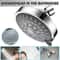 High Pressure Handheld Shower Head Adjustable Spray Top Spray And Bath Functions 1