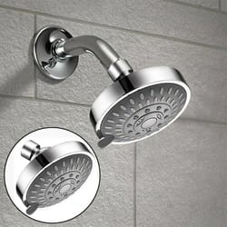 high pressure handheld shower head - adjustable spray, top spray, and bath functions