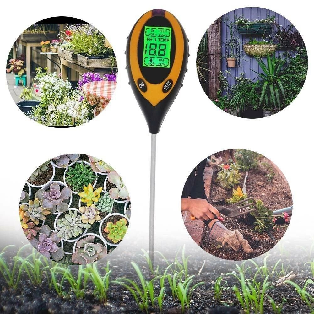 Digital Soil Tester Moisture Temperature And Sunlight Plant Test For Healthy Growth 6