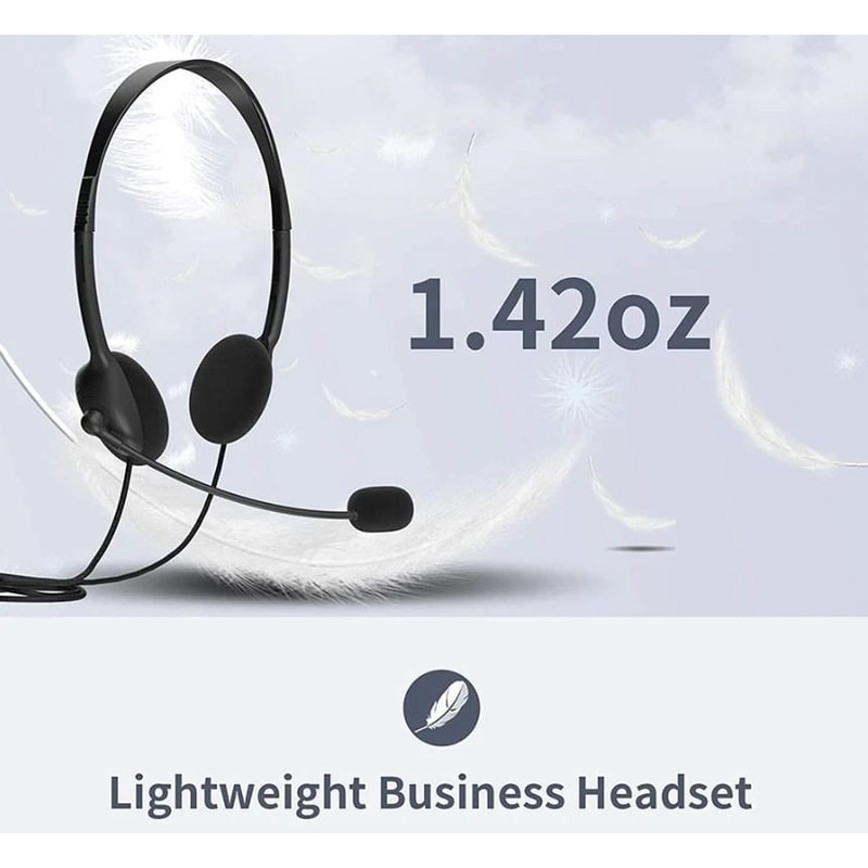 USB Headset With Noise Cancelling Microphone For PC And Computer Calls 8
