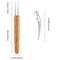 DIY Crochet Needle Hook With Bamboo Handle Dread Knit Hair Braiding Tool Set 3